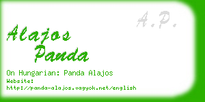 alajos panda business card